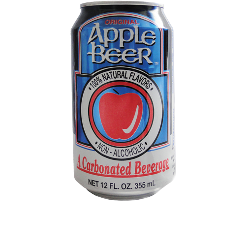 Can of Apple Beer from 1989 on a white background