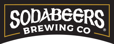 Sodabeers Brewing Co logo on a black background